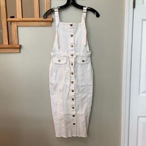 White denim dress